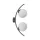 LAMPĂ DE PERETE ZUMA LINE HELIX 5015 2XE14 NEGRU/ALB