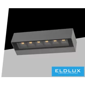   UNIVERSO Lampă de perete pentru exterior 14 W 1100 lm CCT cu întrerupător 220 x 71 x 48 mm IP65 gri 5 ani