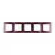 CITY FIVE FRAME PANEL, BURGUNDY METAL
