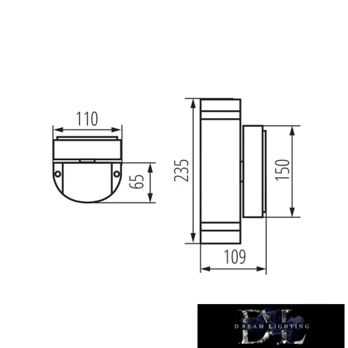 Lampa KANLUX ZEW EL-235U-GR GU10