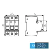 Întrerupător miniatural KANLUX KMB6-C16/3