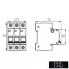 Întrerupător miniatural KANLUX KMB6-C6/3