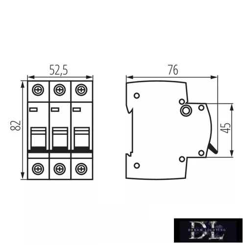 Întrerupător miniatural KANLUX KMB6-C6/3