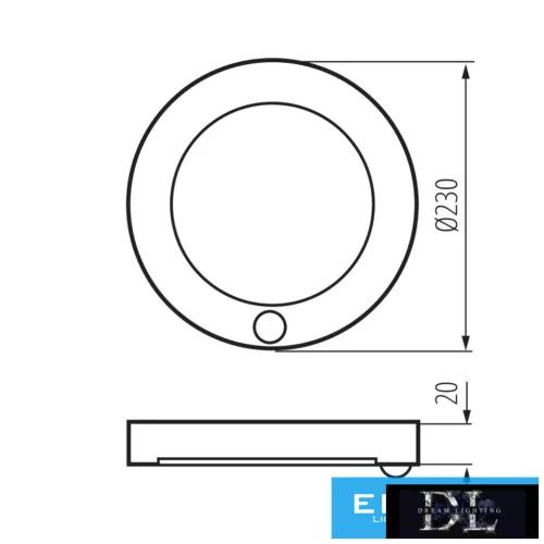 Lampa KANLUX ERGA PIR 17W CCT-B