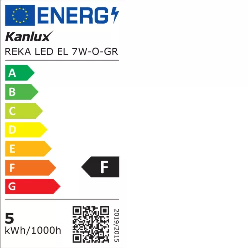 Lampa KANLUX REKA LED EL 7W-O-GR