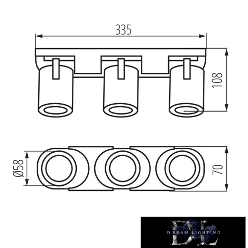 KANLUX LAURIN EL-3I W lampă GU10