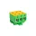 CONECTOR DIN RAIL 3X2,5-50MM2 Y/G