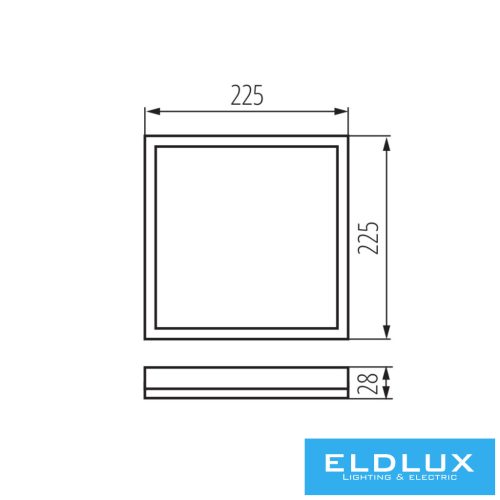 KANLUX AZPO LED 12,3W-NW-L-B lampă