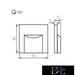 KANLUX ERINUS Iluminat pentru scări 12V LED-L W-NW 