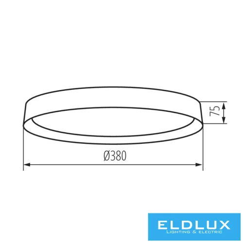KANLUX Lampă LED de tavan  SOLN LED 17,5W NW B/G