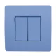 EL BASIC TG103 2 BUTTONS 1 WAY SWITCH BLUE-OLD