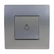 EL BASIC TG112A PUSH BUTTON SWITCH SILVER GREY-OLD