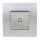 EL BASIC TG112 DOORBELL SWITCH SILVER GREY-OLD