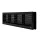 EL02-129 GRILAJ PENTRU UȘĂ 115x430MM, NEGRU