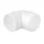 EL02-459 COUDE DIN PVC DE 90° PENTRU CANALE ROTUNDE DE 90° D100MM
