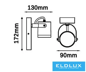 UNIVERSO Lampă de perete pentru exterior GU10 Max.60w 120x90x172mm IP54 antracit 5 ani 