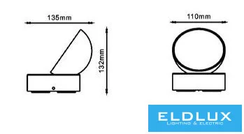 UNIVERSO Lampă de perete pentru exterior 12 W 720 lm Comutator CCT 110 x 135 x 135 mm IP54 alb 5 ani