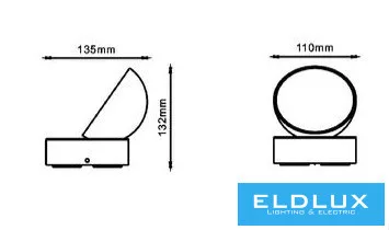 UNIVERSO Lampă de perete pentru exterior 12 W 720 lm CCT cu comutator 110 x 135 x 135 mm IP54 gri 5 ani