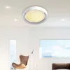 ELDLUX MILKY lampă de tavan 32W+15W WW+NW alb/cromat