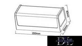 UNIVERSO Lampă de perete pentru exterior 10W 4000k 950lm IP65 alb 85x80x200mm