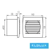 KANLUX EOL 100T  ventilator cu comutator cu temporizator
