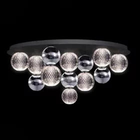 LAMPĂ DE TAVAN LED DIAMOND 32W 3000K, NEGRU+CROM