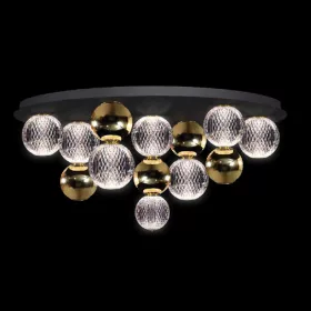 DIAMOND LED PLAFONIERĂ 32W 3000K, NEGRU+AURIU