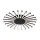 JOSEY CANDELABRU LED 96W / 3000K D575XH50mm NEGRU