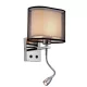 LAMPĂ DE PERETE MERY 1XE27 +1WLED 4000K CROM