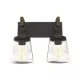 LAMPĂ DE PERETE PAOLA 2XE27 NEGRU/LEMN