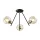 CANDELABRU RICK 3XE27 NEGRU/BRONZ
