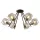 RICK CANDELABRU 6XE27 NEGRU/BRONZ
