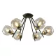 RICK CANDELABRU 6XE27 NEGRU/BRONZ