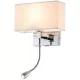 LAMPĂ DE PERETE LED ROSA 3W 4000K + 1XE27, CROM
