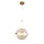 SPLENDOR LED PENDANT 9W 3000K, ALAMĂ + STICLĂ COGNAC