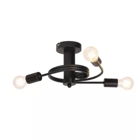 CANDELABRU TWIST 3XE27 NEGRU