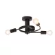 CANDELABRU TWIST 3XE27 NEGRU