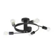 Candelabru TWIST 5XE27 NEGRU