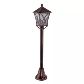 LAMPĂ DE PĂDURE ALEK 1XE27 NEGRU ROȘU CUPRU H830mm