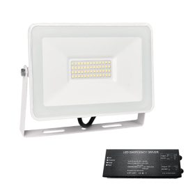   REFLECTOR LED VEGA SLIM SMD 100W 4000K ALB + KIT DE URGENȚĂ