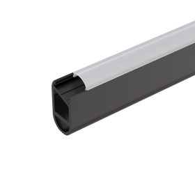 EL-27WR PROFIL DE DULAP DIN ALUMINIU 2,5 M, NEGRU