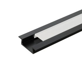 EL-87CR PROFIL PENTRU BENZI LED 2,5 M, NEGRU, NEGRU