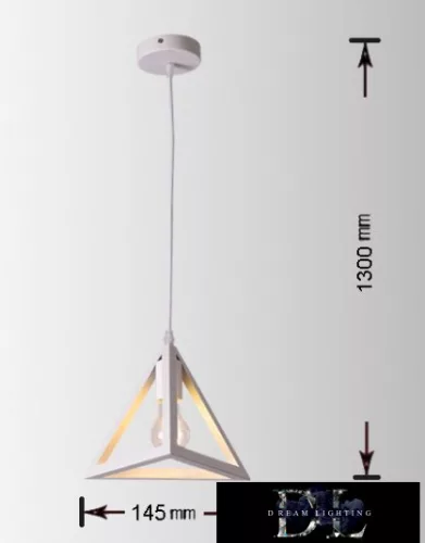 Lampa suspendată UNIVERSO 1xE27 IP20 D145x1300mm albă