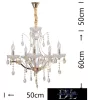 Candelabru UNIVERSO cu 5 brațe 5xE14 Max.40W D50x110cm auriu