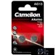 Baterie alcalină tip pastilă CAMELION 1,5 V AG13/LR44/LR1154/357-BP2