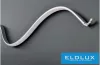 UNIVERSO Profil din aluminiu flexibil cu placă de acoperire albă mată, 2 m, 15,1 x 5 mm