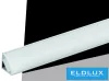 Profil de colț din aluminiu UNIVERSO cu placă de acoperire alb mat 45° 13x13x2000mm aluminiu