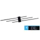 UNIVERSO Lampă de perete 23w 1840lm 4000k IP20 Negru 720x110x50mm
