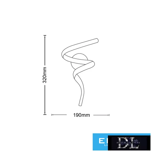 UNIVERSO Lampă de perete 10w 800lm CCT IP20 Alb 320x190mm