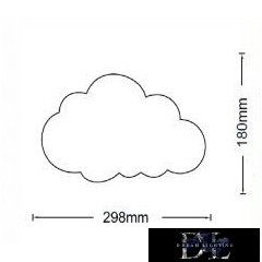Lampa de perete UNIVERSO cloud 9w 630lm CCT IP20 albă
